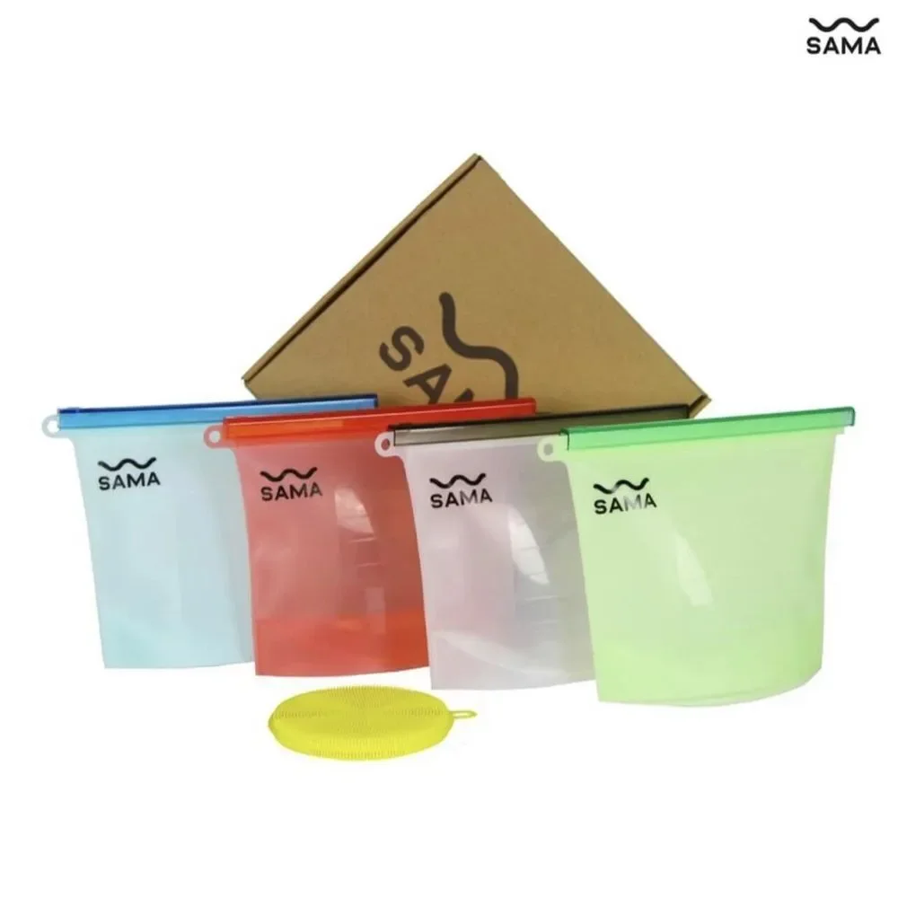 Multi-Color Reusable Storage Bags - Picture 3 of 17